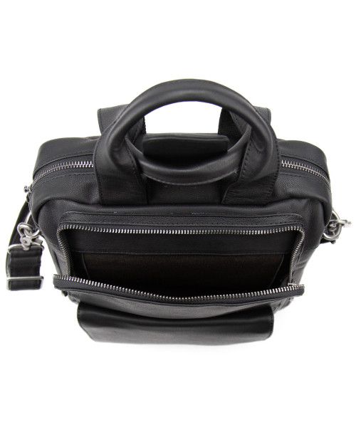 Вертикальна чоловіча сумка через плече шкіряна Tiding Bag 7266A