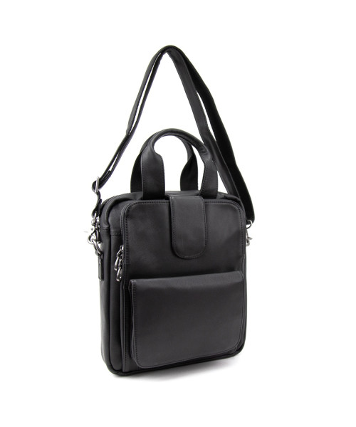 Вертикальна чоловіча сумка через плече шкіряна Tiding Bag 7266A