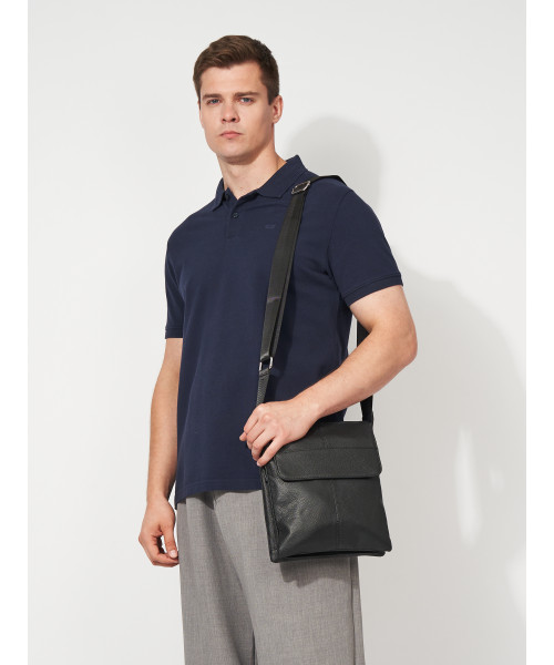 Сумка через плечо мужская кожаная Tiding Bag A25-064A