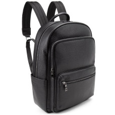 Чоловічий шкіряний рюкзак чорний Tiding Bag A25F-131419A