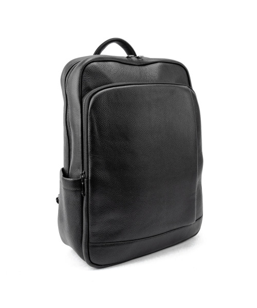 Шкіряний чорний рюкзак Tiding Bag A25F-8528-3A
