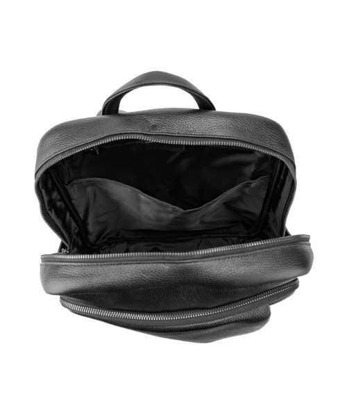 Шкіряний чорний рюкзак Tiding Bag A25F-8528-3A