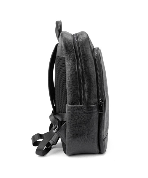 Шкіряний чорний рюкзак Tiding Bag A25F-8528-3A