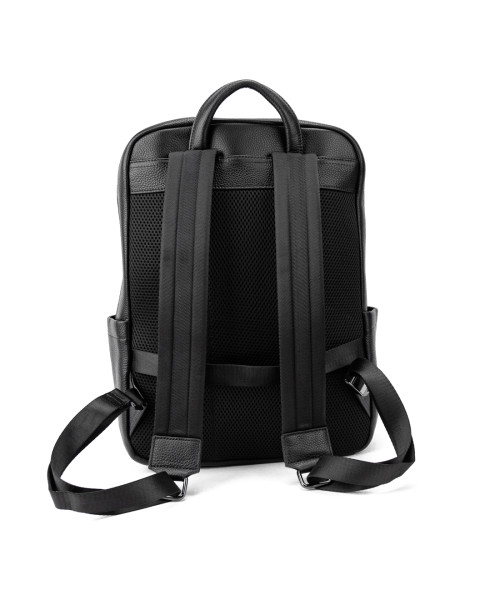 Шкіряний чорний рюкзак Tiding Bag A25F-8528-3A