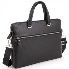 Сумка для ноутбука чорна шкіряна Tiding Bag A25F-9157-1A