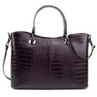 Firenze Italy F-IT-5454BO-CR medium size burgundy leather women's bag