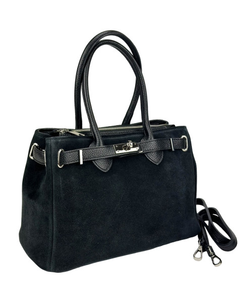 Suede classic women's bag Firenze Italy F-IT-8600A