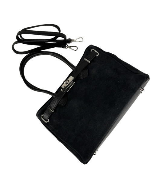 Suede classic women's bag Firenze Italy F-IT-8600A