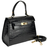Small classic leather handbag Firenze Italy F-IT-9866CR