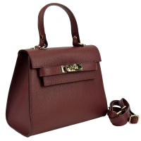 Small classic leather handbag Firenze Italy F-IT-9866DR