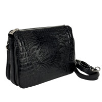 Firenze Italy F-IT-9871A women's frame handbag with reptile print
