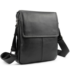 Шкіряний месенджер з клапаном на два відділи Tiding Bag M56-3508A