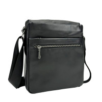 Сумка чоловіча шкіряна чорна Tiding Bag 1007A