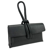 Crossbody black woven leather Firenze Italy F-IT-98118A