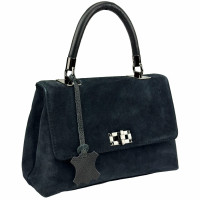 Women's suede bag with lock Firenze Italy F-IT-7856A