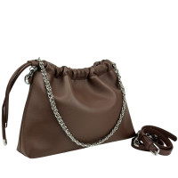 UnaBorsetta NW11-6851DB drawstring leather crossbody