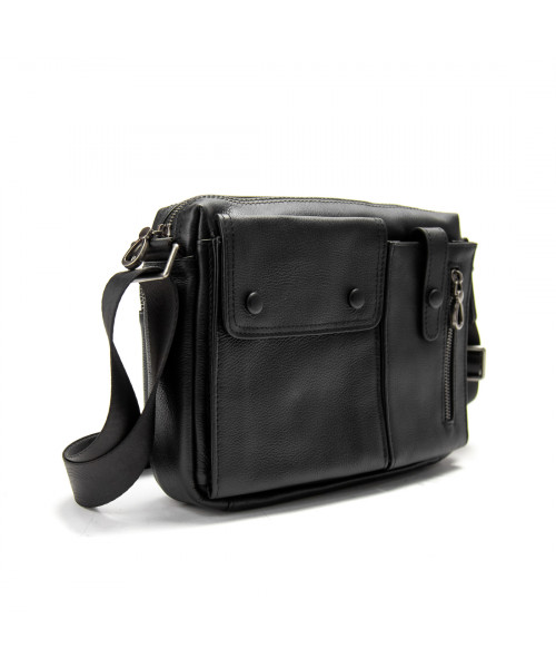 Шкіряна сумка через плече горизонтальна Tiding Bag 1628A