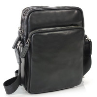 Men's black leather bag Tiding Bag 168A