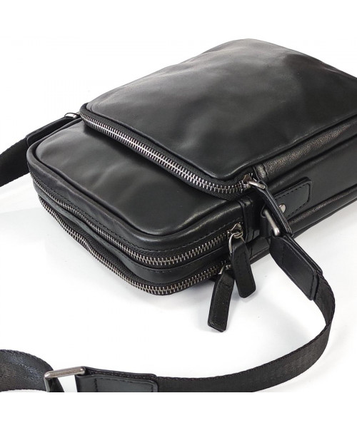 Men's black leather bag Tiding Bag 168A