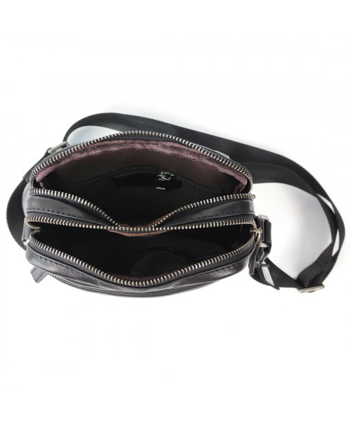 Men's black leather bag Tiding Bag 168A