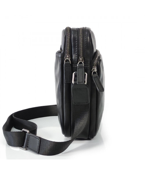 Men's black leather bag Tiding Bag 168A