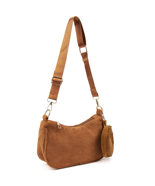 Вельветова сумка через плече з гаманцем Lilly P4-9620C