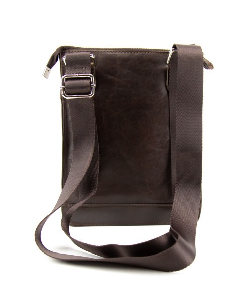 Slim leather vertical messenger Tavinchi S-TV-4142C