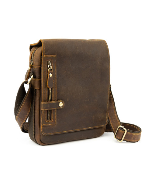 Місткий чоловічий месенджер з клапаном Tiding Bag M39-001DB