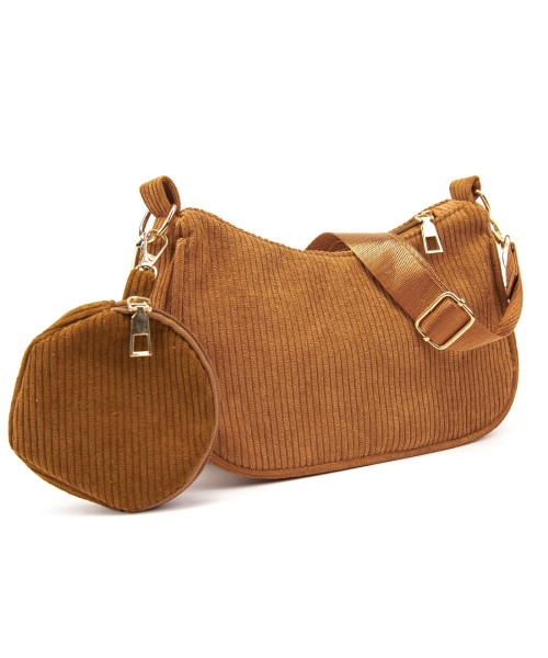 Вельветова сумка через плече з гаманцем Lilly P4-9620C