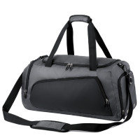 Gray textile travel bag Confident TB8-T17G
