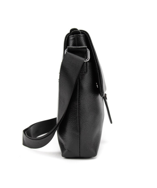 Мессенджер чорний шкіряний TIDING BAG A25-8805A