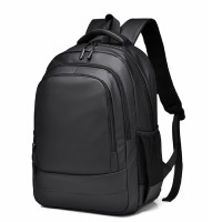 Місткий текстильний чорний рюкзак Confident ATN02-6601A