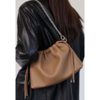 UnaBorsetta NW11-6851C drawstring leather crossbody
