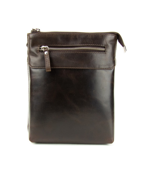 Slim leather vertical messenger Tavinchi S-TV-4142C