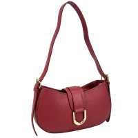 Leather semi-circular crossbody Firenze Italy F-IT-98100BO