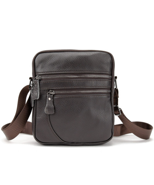 Чоловіча шкіряна сумка через плече Tiding Bag M56-3646-1C