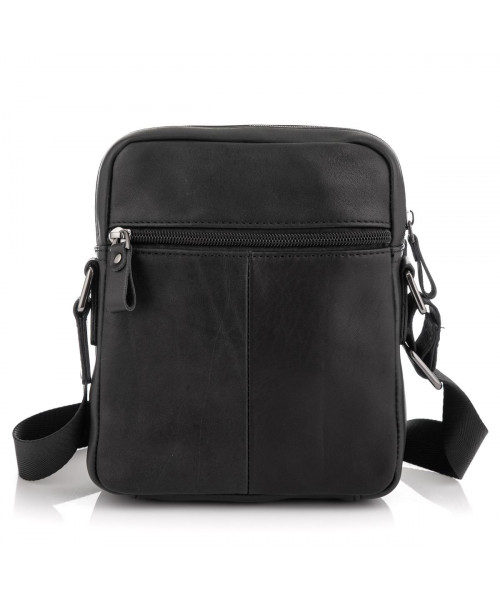 Чоловіча сумка через плече чорна Tiding Bag 6027A
