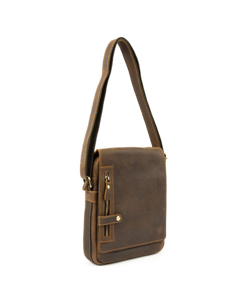 Місткий чоловічий месенджер з клапаном Tiding Bag M39-001DB