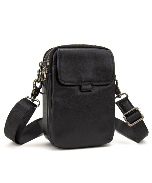 Чоловіча міні-сумка через плече шкіряна Tiding Bag 8899A