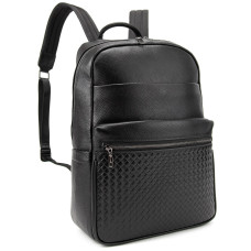Чоловічий шкіряний рюкзак чорний Tiding Bag A25F-2418A