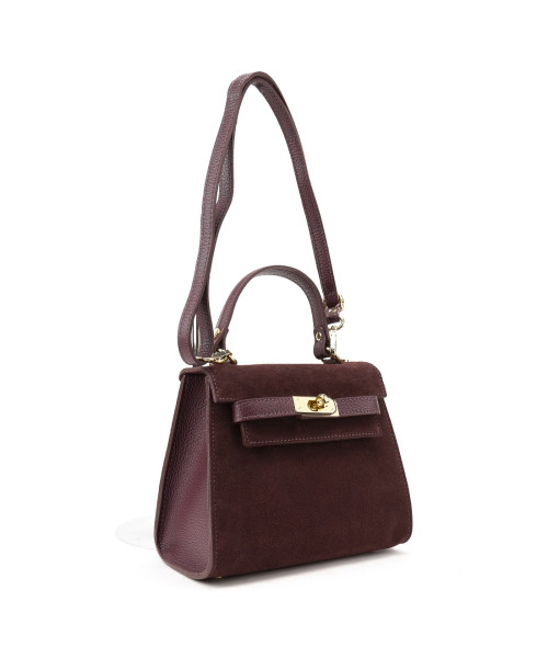 Невелика класична замшева сумочка Firenze Italy F-IT-98667BO
