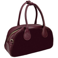 Women's suede small bag Firenze Italy F-IT-3017BO