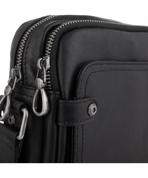 Сумка через плече чоловіча шкіряна Tiding Bag 8913A