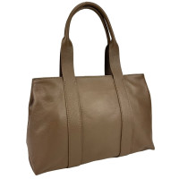 Leather beige shopper bag Firenze Italy F-IT-7640B