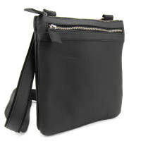 Slim messenger black leather Tavinchi AJ-TV-102A