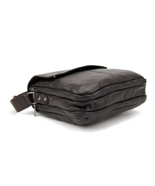 Шкіряний месенджер з клапаном на два відділи Tiding Bag M56-3508C