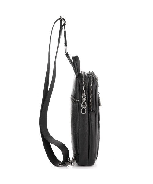 Сумка-слінг чоловіча шкіряна Tiding Bag 9801A