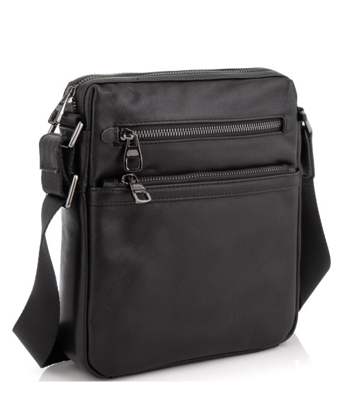 Сумка на плече чоловіча шкіряна Tiding Bag 9830A