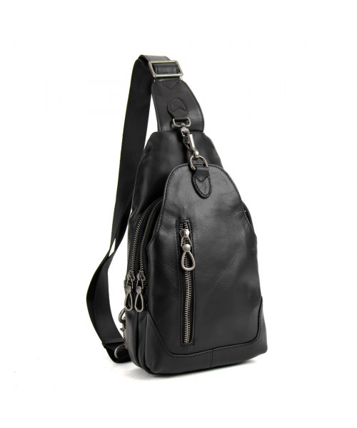 Слинг с замком кожаный TIDING BAG A0011A