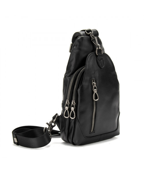 Слинг с замком кожаный TIDING BAG A0011A